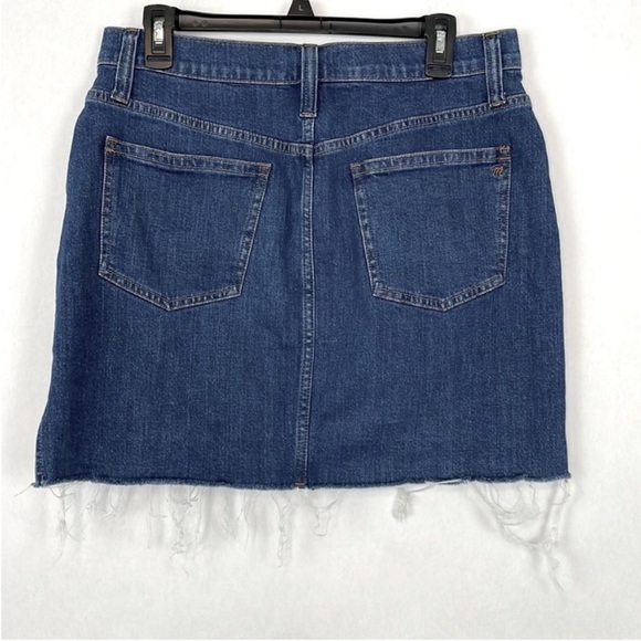 Madewell Stretch Jean/Denim Step Hem Straight Mini Skirt. Size 30. - Picture 9 of 15